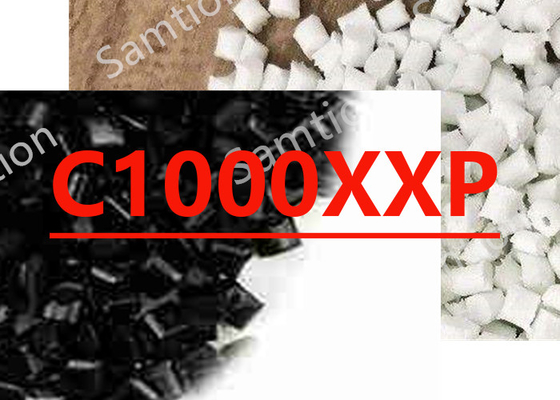 สารประกอบ S-Plastic Thermocomp C1000XXP ตามพอลิสไตเรน ธ อร์ มีคุณสมบัติเพิ่มเติมประกอบด้วย