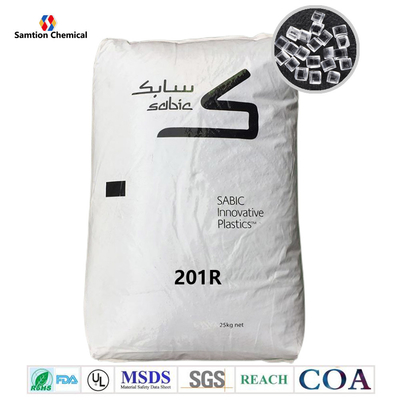 Lexan 201R 7.0 MFR S-Plastic Polycarbonate Resin สําหรับส่วนที่หนากว่า โดยไม่มีสระ