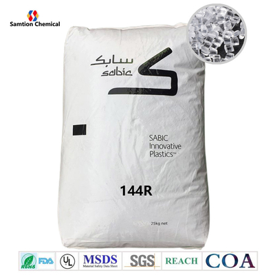 FDA S-Plastic Lexan 144R โพลิการ์บอนาท พลาสติก เรซิน HB MFR 10.5 การปล่อยหมักภายใน