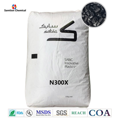 S-Plastic Noryl N300X PPE+PS Blend ไม่เต็ม ไม่บรอเมน ไม่คลอรีน FR System UL94 V0 ไดเอเลคทริกความร้อนสูง