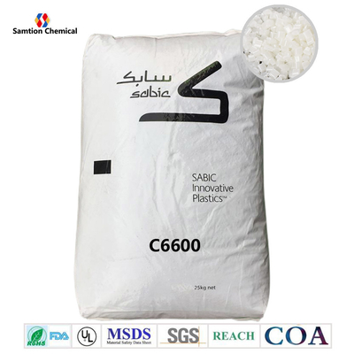 ซาบิคไซโคลอย C6600 FR PC+ABS ไม่มีบรอมและไม่มีคลอรีน มีความสมดุลในการไหลผ่าน, การกระแทกและความมั่นคงทางไฮโดรอลิสต์